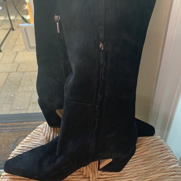 Sam Edelman black suede knee high boots - Picture 11 of 15